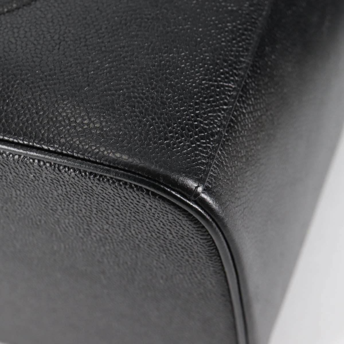 Chanel Vintage Timeless Vanity Case Caviar, BLACK, LEATHER, Toiletry Case