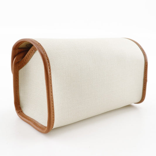 Christian Dior CD logo novelty pouch PVC, ECRU, PVC, Clutche & pouche