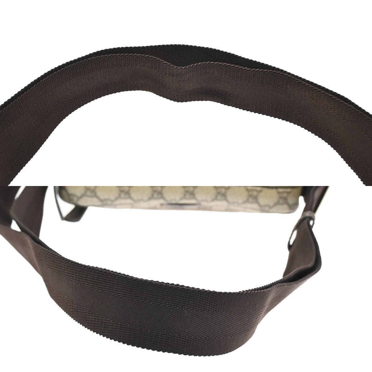 Gucci Front Zip Messenger GG Coated Canvas, BROWN, CANVAS, Shoulder bag