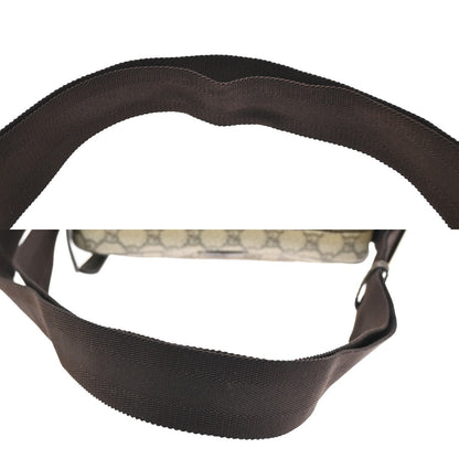 Gucci Front Zip Messenger GG Coated Canvas, BROWN, CANVAS, Shoulder bag