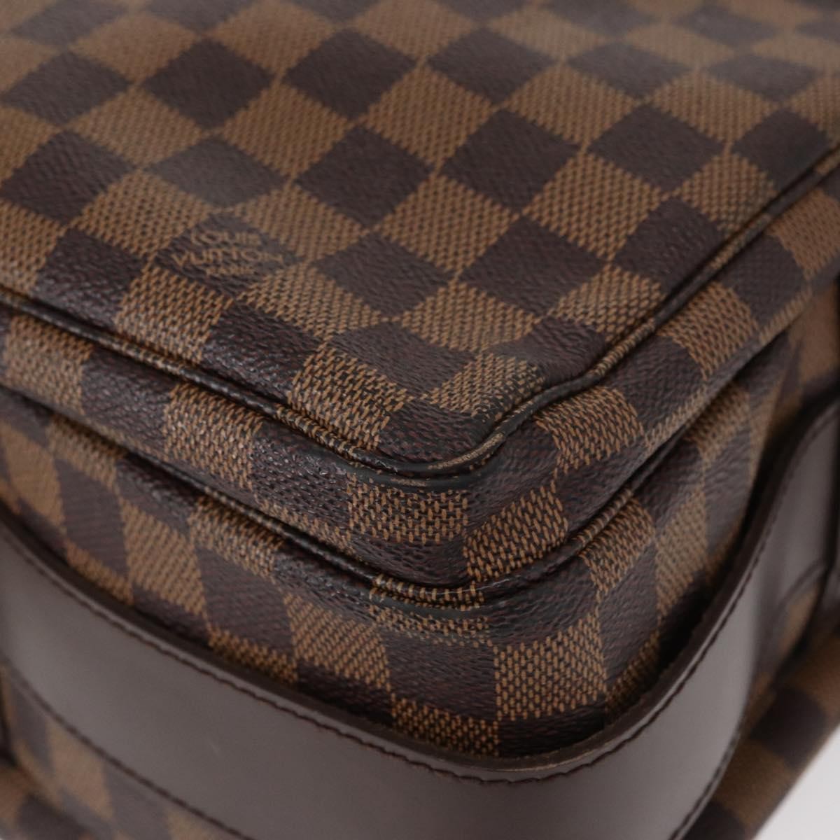 Louis Vuitton Naviglio Handbag Damier, BROWN, CANVAS, Shoulder bag