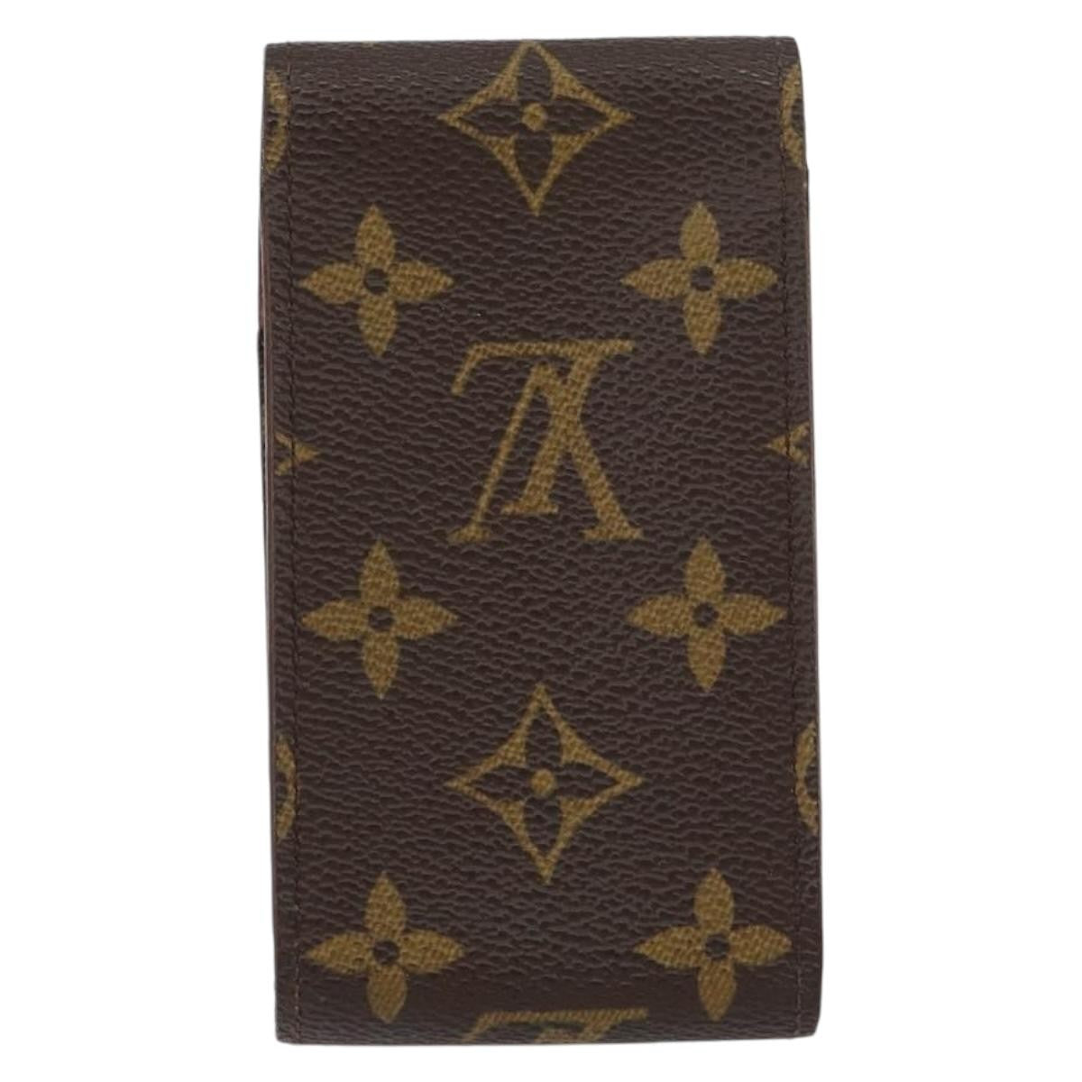 Louis Vuitton Etui Cigarette Case Monogram canvas, BROWN, CANVAS, Wallets