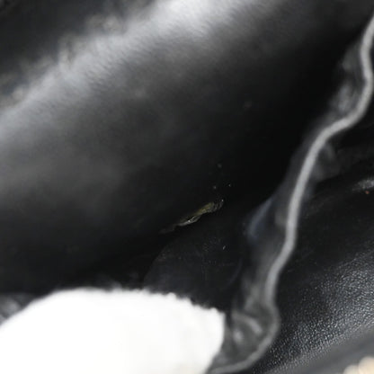 Chanel Vintage Timeless Cosmetic Case Caviar, BLACK, LEATHER, Clutche & pouche