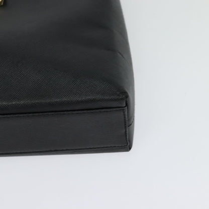 Salvatore Ferragamo Gancio Flap Hobo Leather, BLACK, LEATHER, Shoulder bag