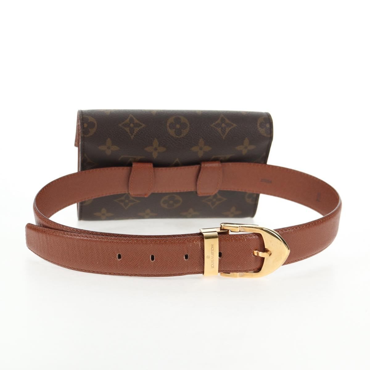 Louis Vuitton Pochette Arche Waist Bag Monogram Canvas, BROWN, CANVAS, Crossbody bag