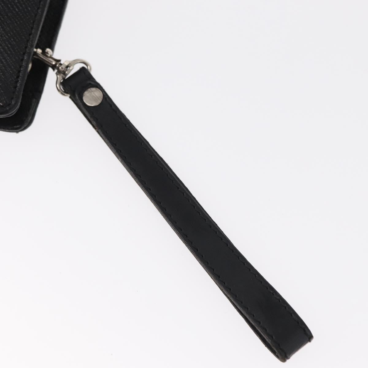 Valentino Garavani Pochette Leather, BLACK, LEATHER, Clutche & pouche