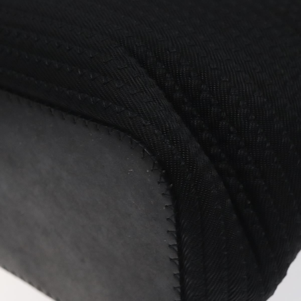 Gucci Vintage Bamboo Handle Tote Nylon, BLACK, NYLON, Tote bag