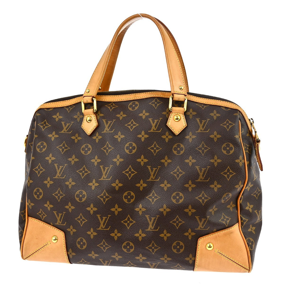 Louis Vuitton Retiro Handbag Monogram Canvas, Brown, Canvas, Handbag