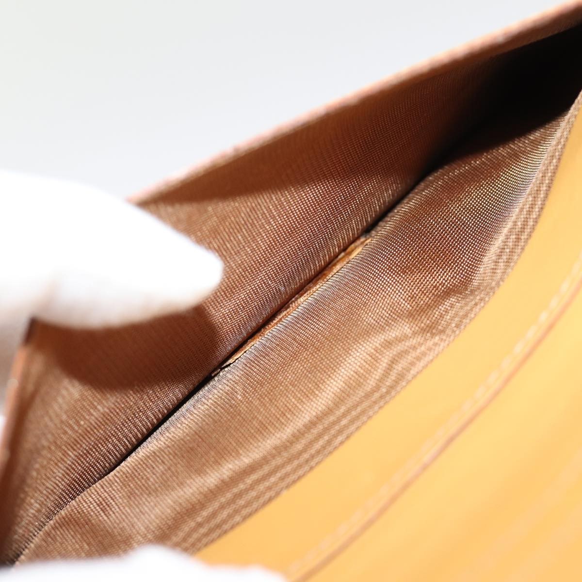 Celine Bifold Flat Wallet Leather, BROWN, CANVAS, Wallets