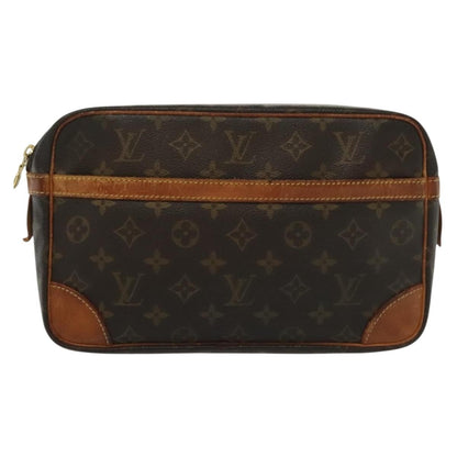Louis Vuitton Compiegne Canvas, BROWN, CANVAS, Clutche & pouche