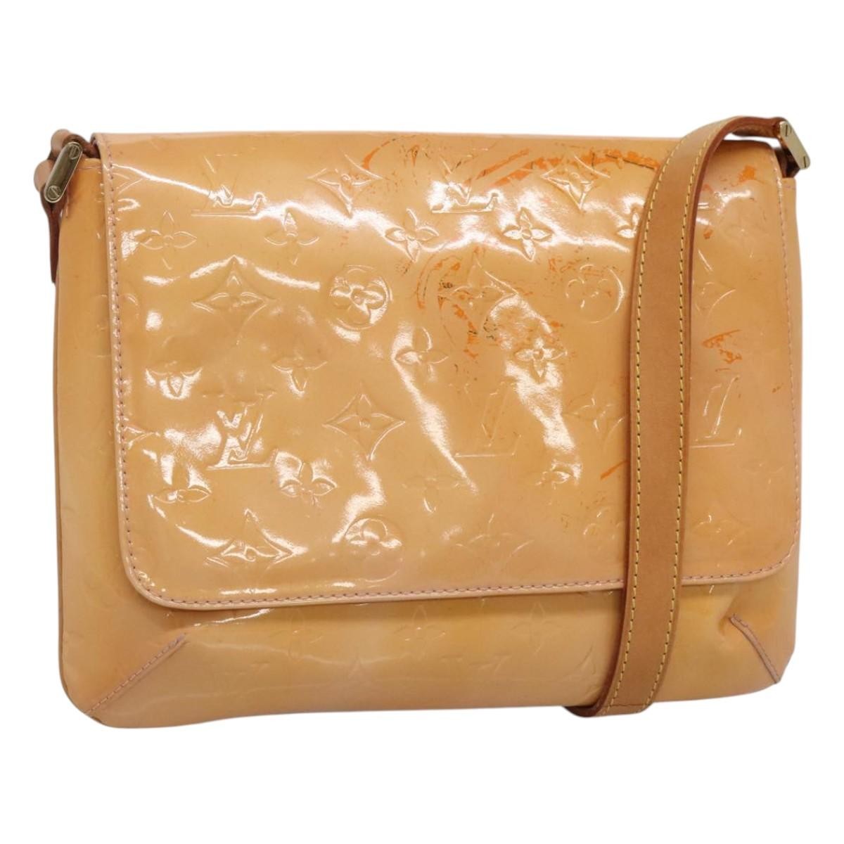 Louis Vuitton Thompson Street Handbag Monogram Vernis, BEIGE, PATENT_LEATHER, Handbag