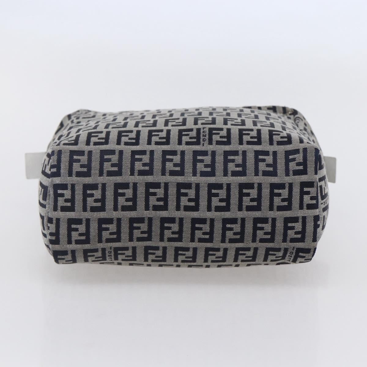 Fendi Vintage Top Handle Bag Zucchino, NAVY, CANVAS, Tote bag