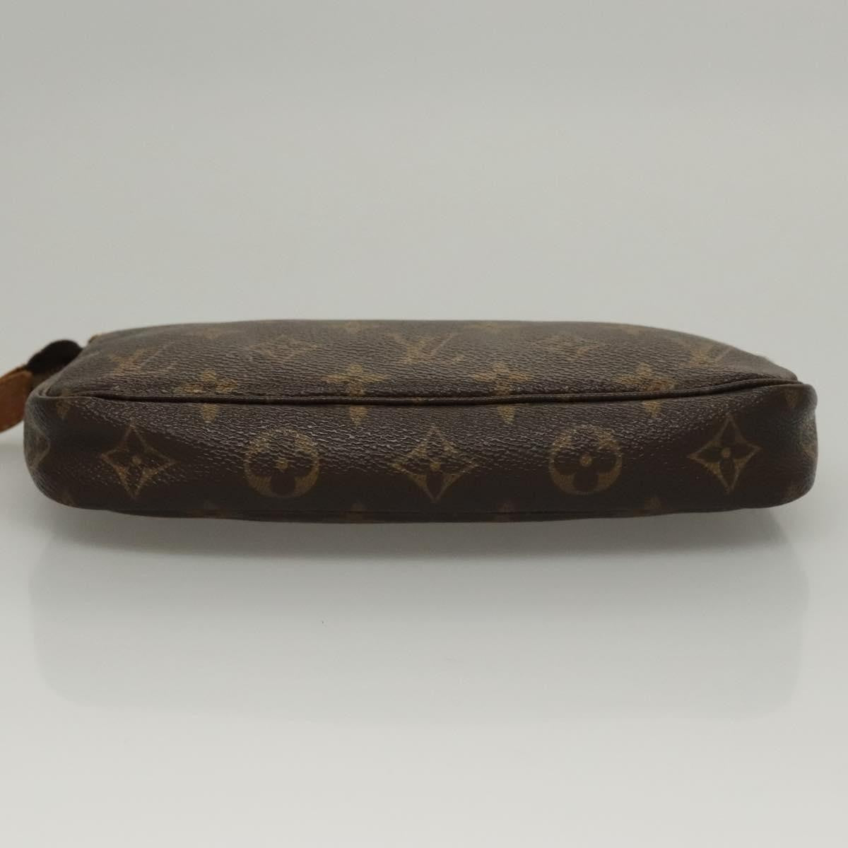 Louis Vuitton Pochette Accessoires Monogram Canvas, BROWN, CANVAS, Clutche & pouche