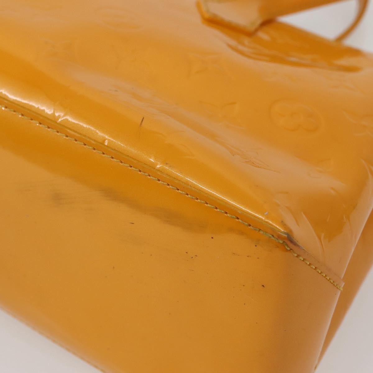 Louis Vuitton Wilshire Handbag Monogram Vernis, YELLOW, PATENT_LEATHER, Handbag