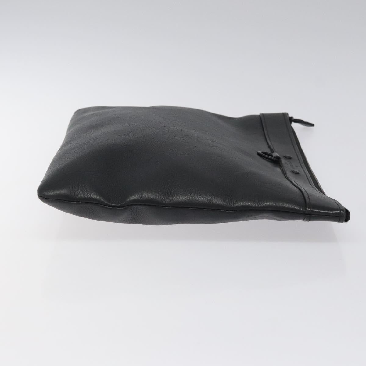 Louis Vuitton Discovery Pochette Monogram Shadow Leather, BLACK, LEATHER, Clutche & pouche