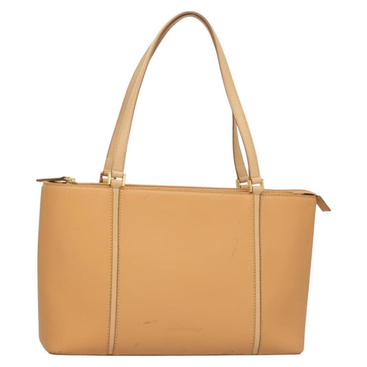 Burberry Handle Tote Leather, BEIGE, LEATHER, Tote bag