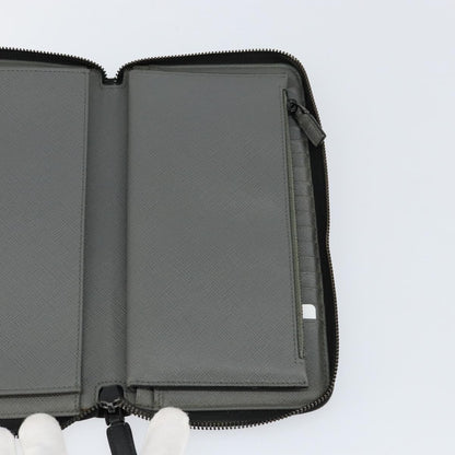 Prada Saffiano Wallet Leather, BLACK, LEATHER, Wallets