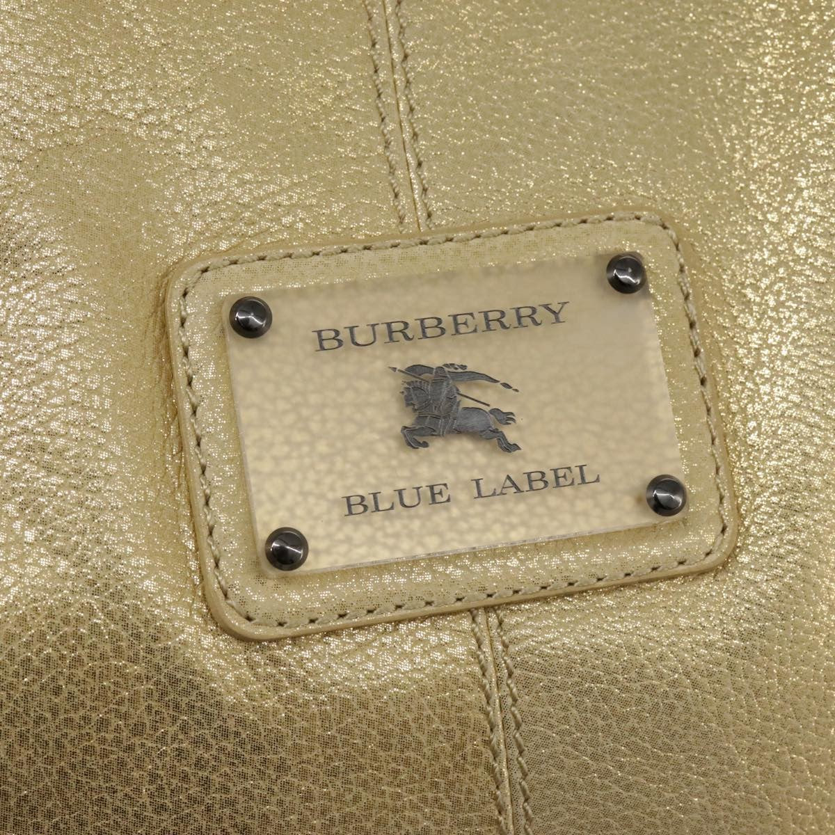 Burberry Blue Label Handbag Leather, GOLD, LEATHER, Handbag