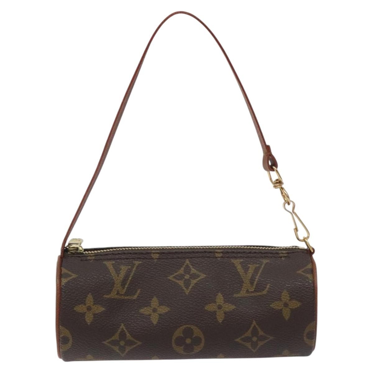 Louis Vuitton Papillon Pochette Monogram Canvas, BROWN, CANVAS, Clutche & pouche