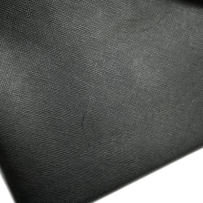 Salvatore Ferragamo Gancini handbag Leather, BLACK, LEATHER, Handbag