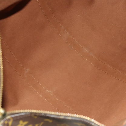 Louis Vuitton Keepall Bag Monogram Canvas, BROWN, CANVAS, Travel bag
