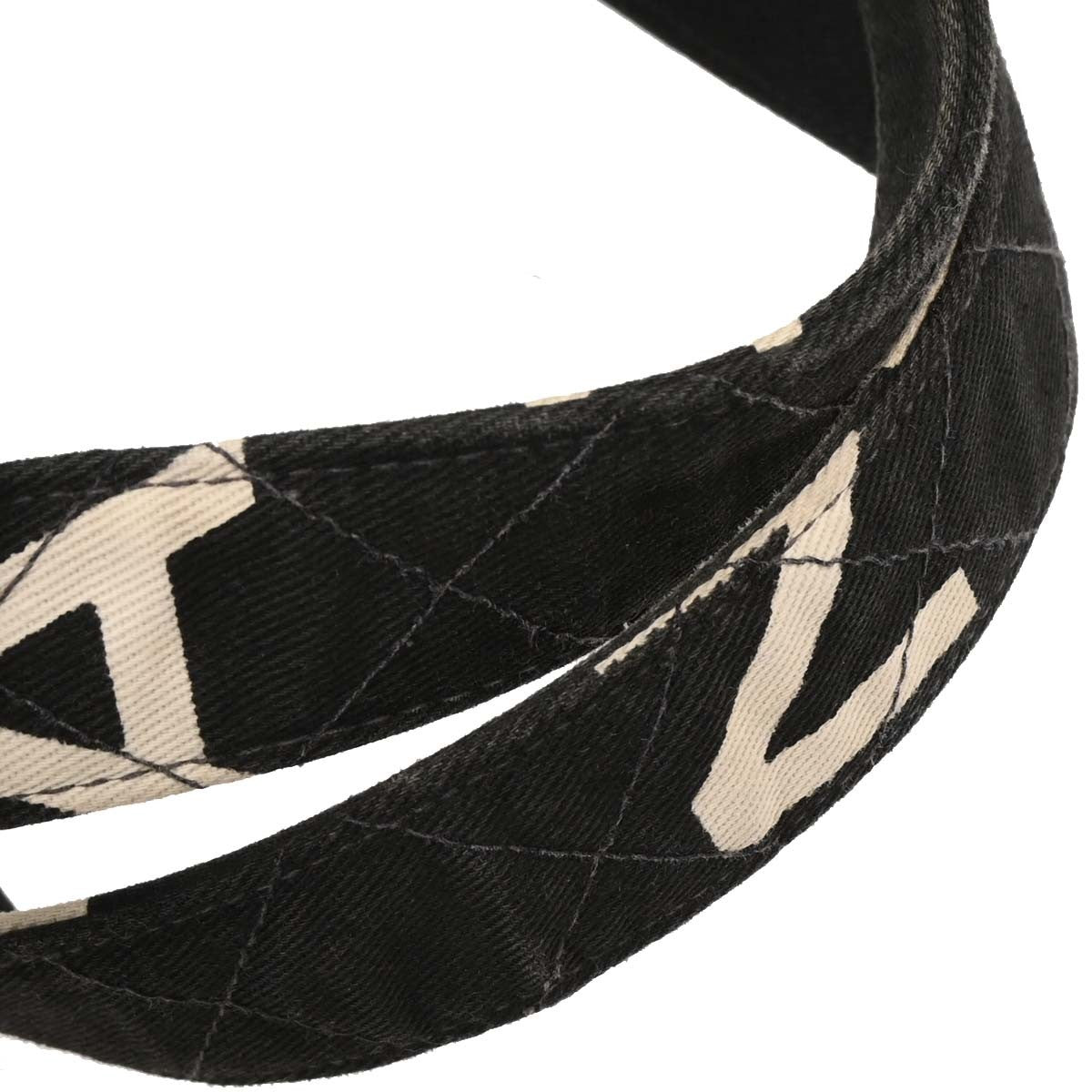 Chanel Vintage Coco Logo Zip Around Handle Bag Quilted Printed Canvas, BLACK, CANVAS, Handbag