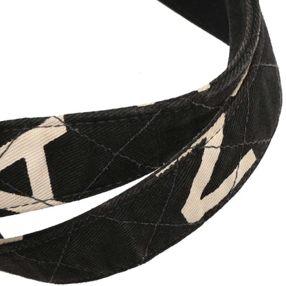 Chanel Vintage Coco Logo Zip Around Handle Bag Quilted Printed Canvas, BLACK, CANVAS, Handbag