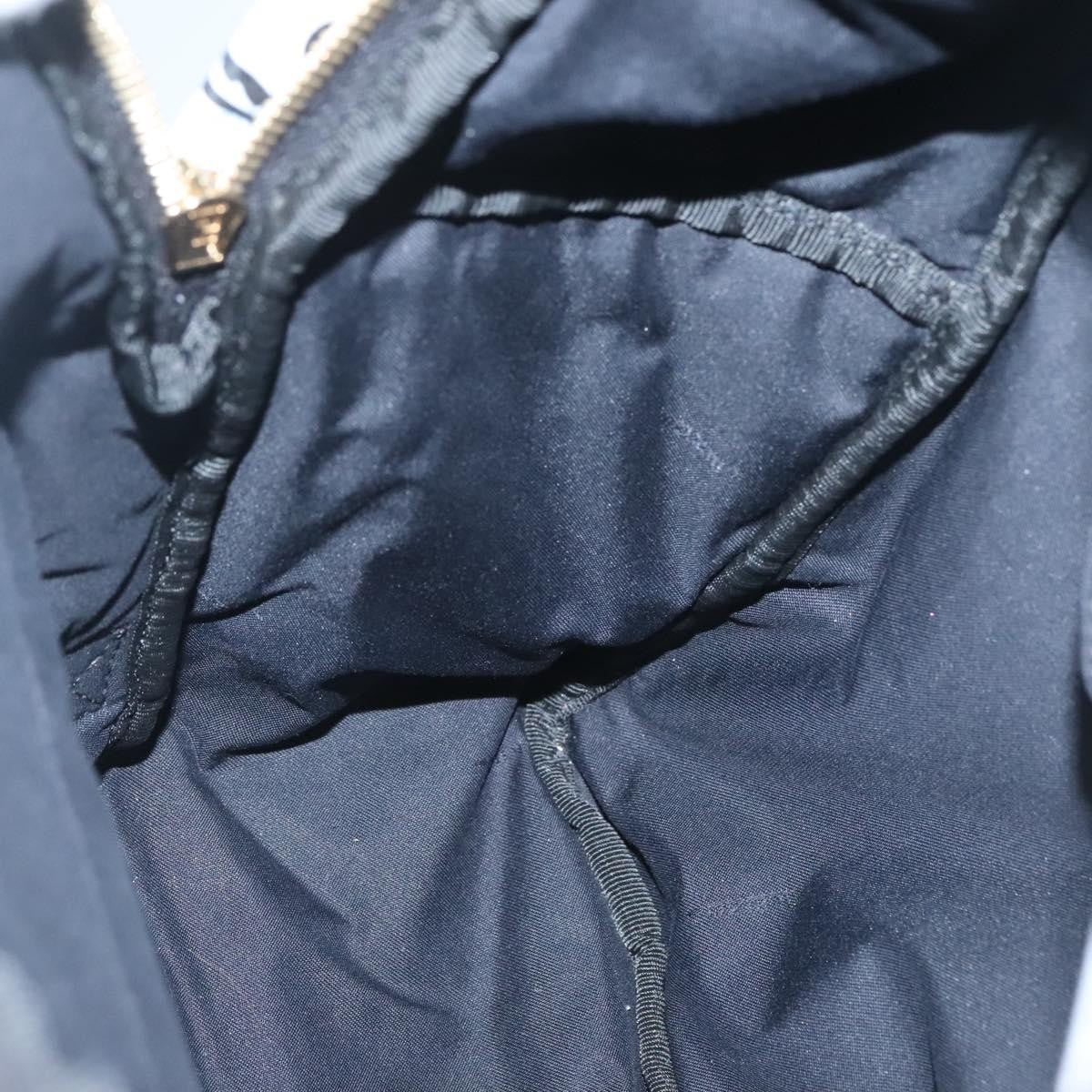 Fendi Baguette Backpack Printed Nylon, BLUE, NYLON, Backpack