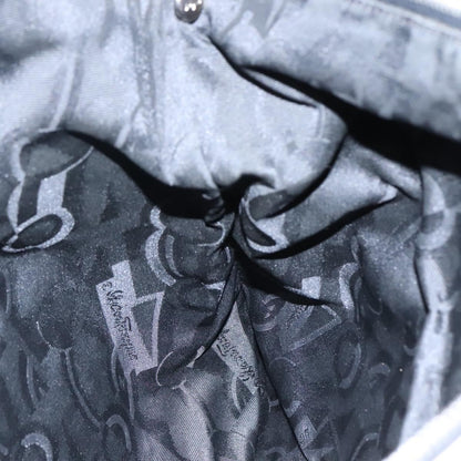 Salvatore Ferragamo Vintage Shoulder Bag Canvas, GRAY, CANVAS, Shoulder bag