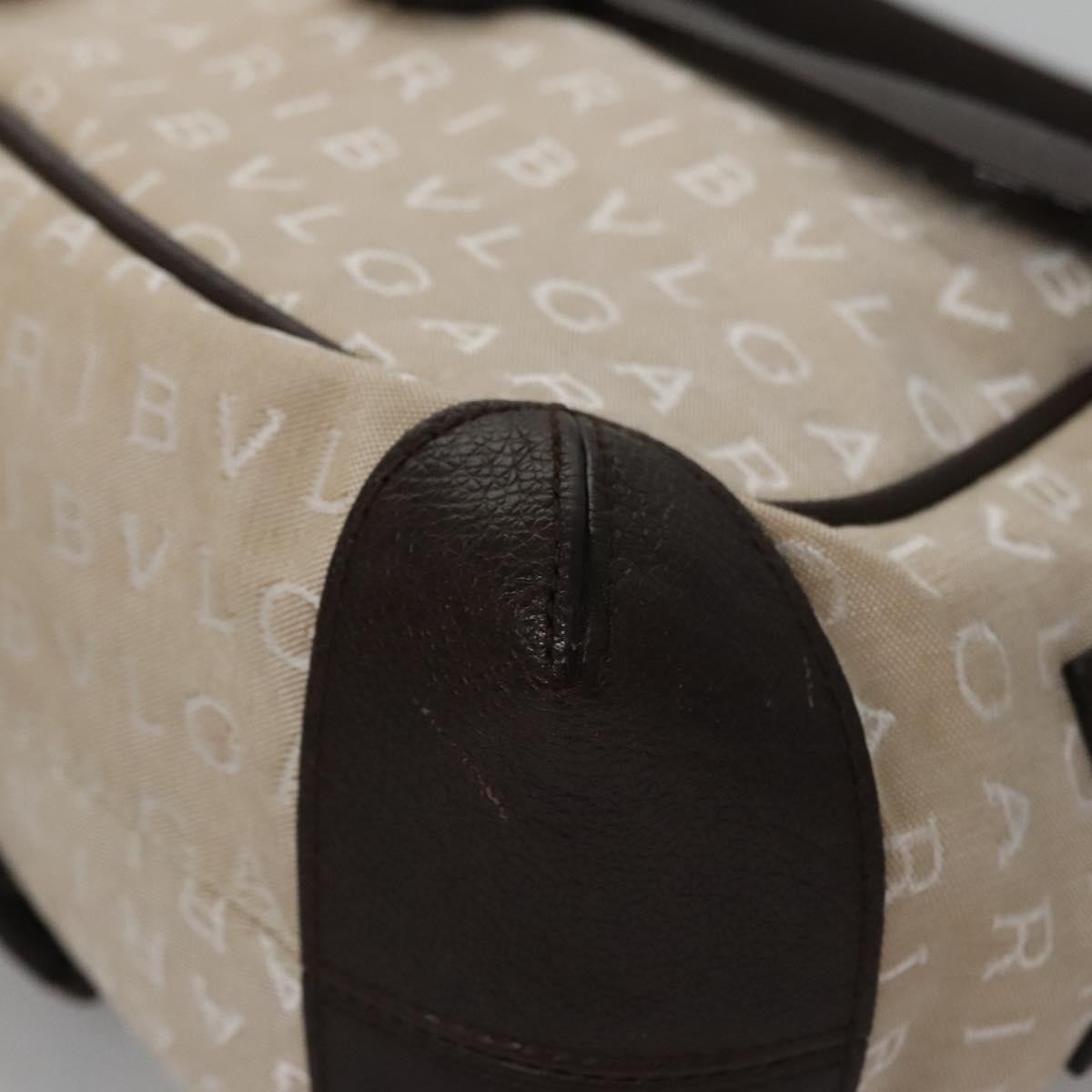 Bvlgari B.Zero1 Logomania Bag Canvas with Leather, BEIGE, CANVAS, Handbag