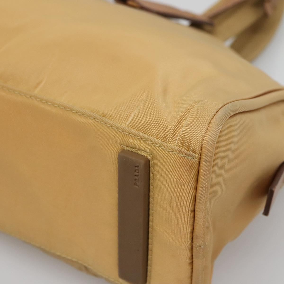 Prada Vintage Handbag Canvas, GOLD, NYLON, Handbag
