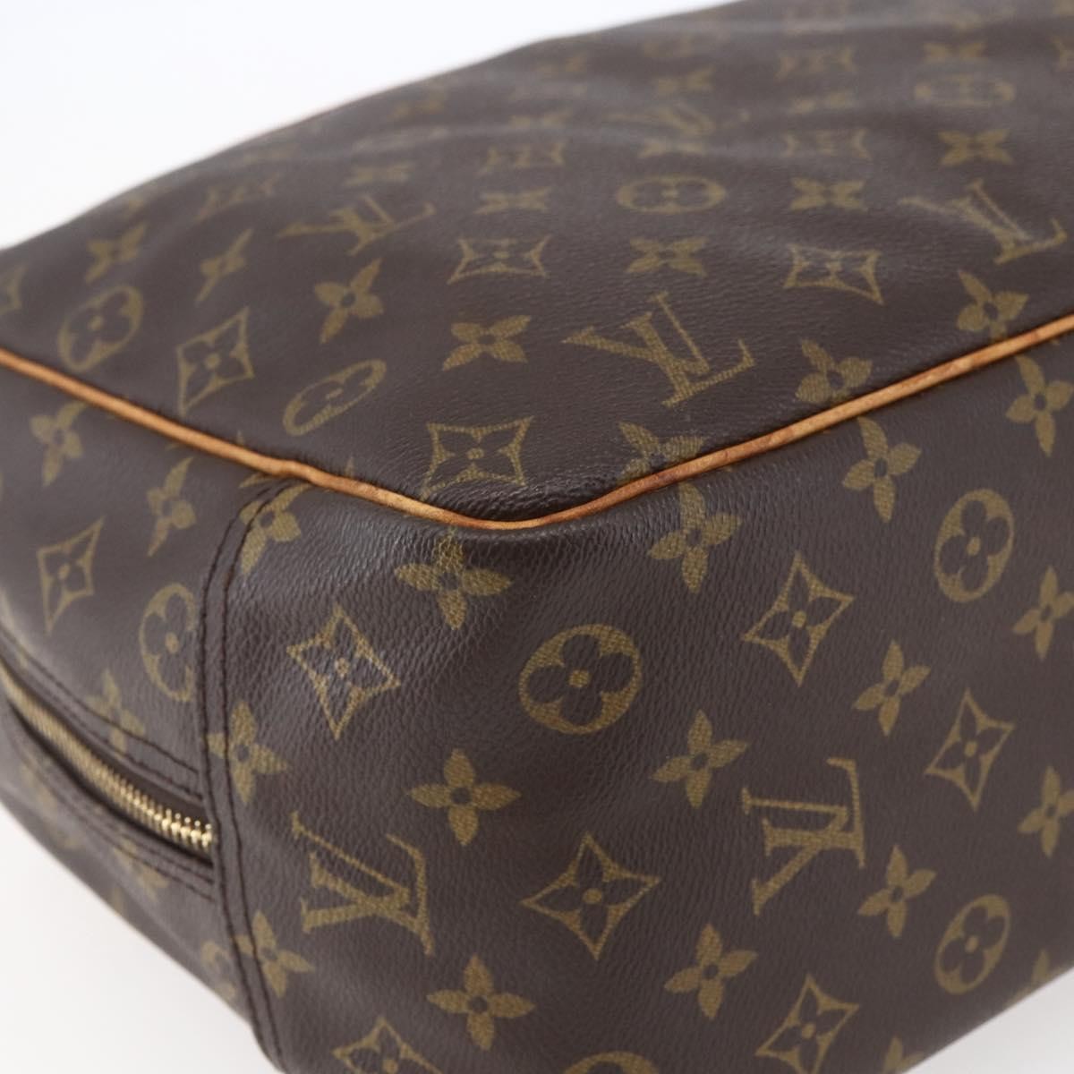 Louis Vuitton Deauville Handbag Monogram Canvas, BROWN, CANVAS, Handbag