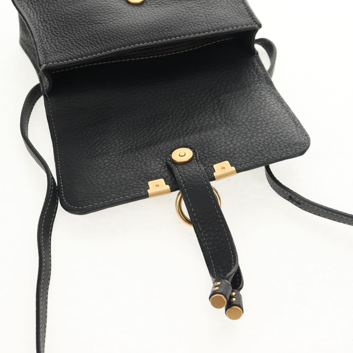 Chloe Marcie Belt Bag Leather, BLACK, LEATHER, Shoulder bag