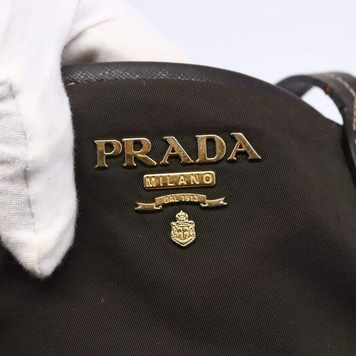 Prada Open Tote Tessuto, KHAKI, NYLON, Tote bag