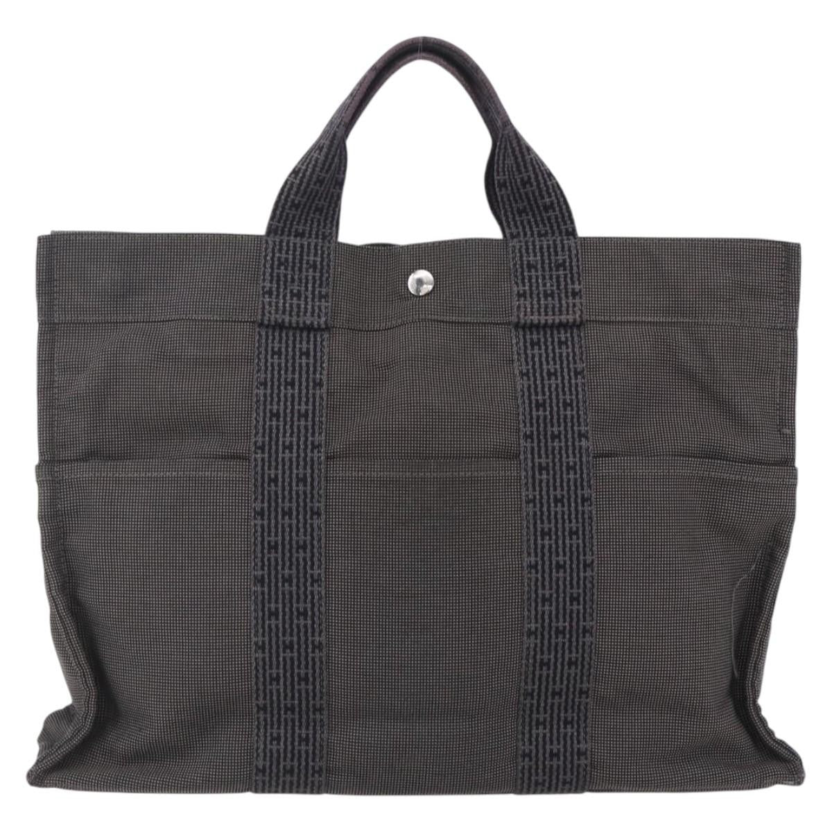 Hermes Fourre-tout Herline Fourre-tout Herline, GRAY, CANVAS, Tote bag