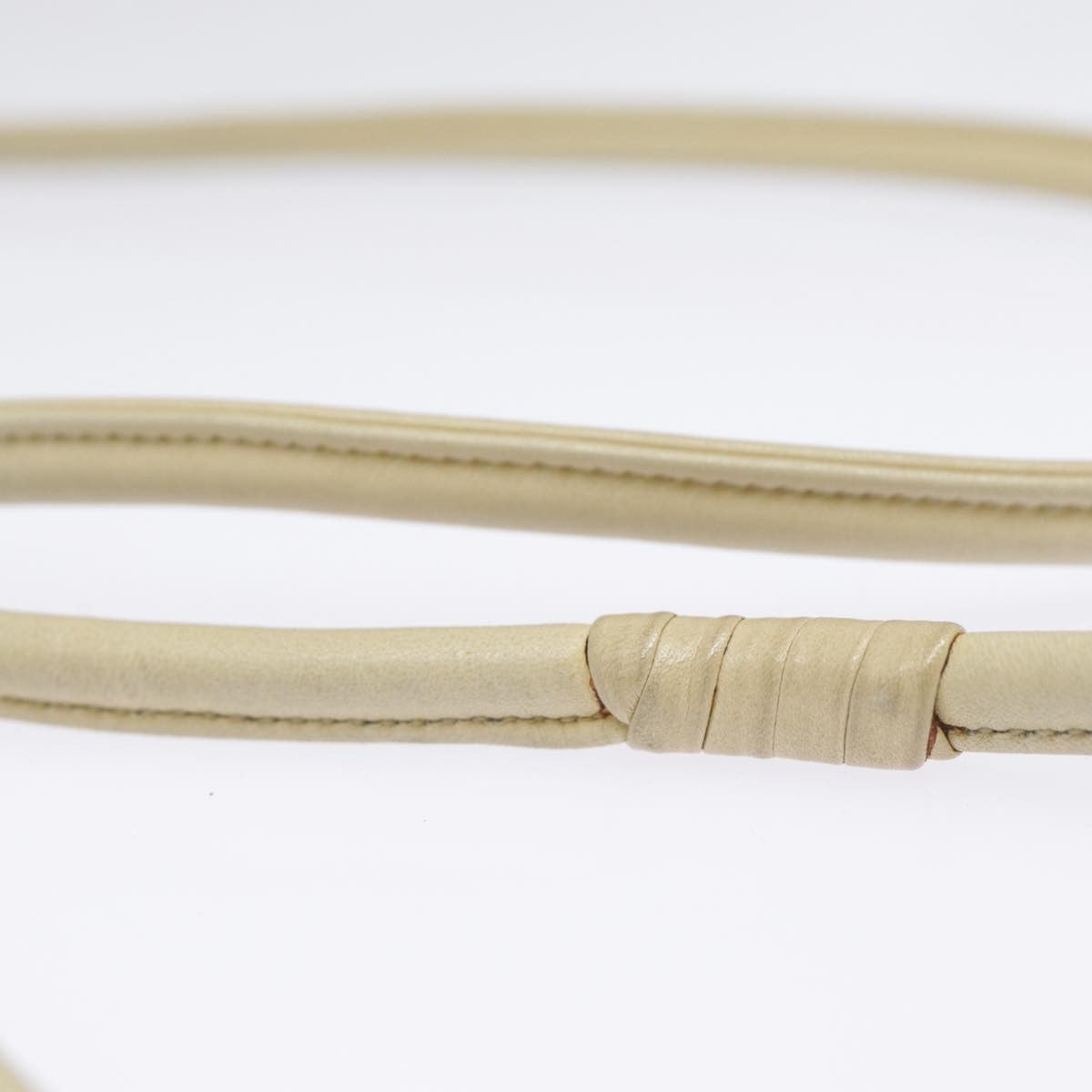 Chanel Vintage CC Drawstring Bucket Bag Lambskin, BEIGE, LEATHER, Shoulder bag