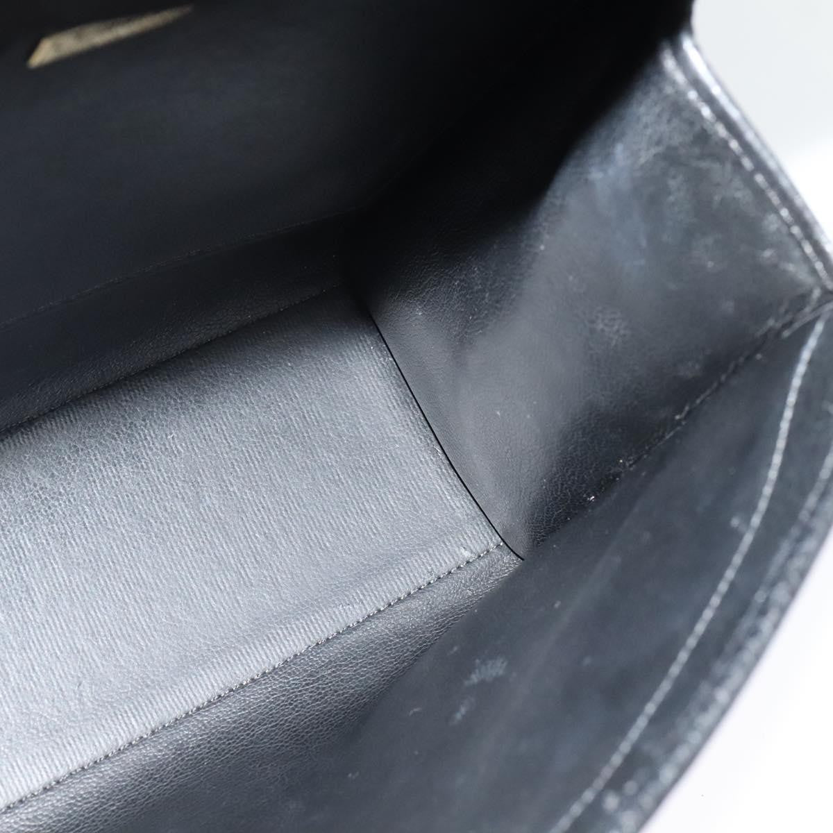 Christian Dior Vintage CD Handbag Leather, BLACK, LEATHER, Handbag