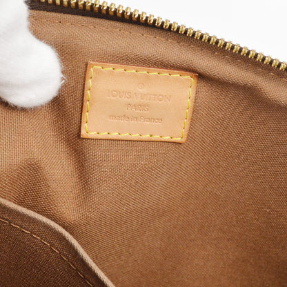 Louis Vuitton Palermo Handbag Monogram Canvas, BROWN, CANVAS, Tote bag