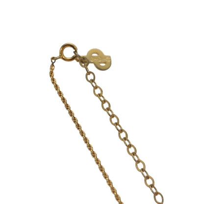Christian Dior CD Pendant Necklace Metal, GOLD, METAL, Necklace