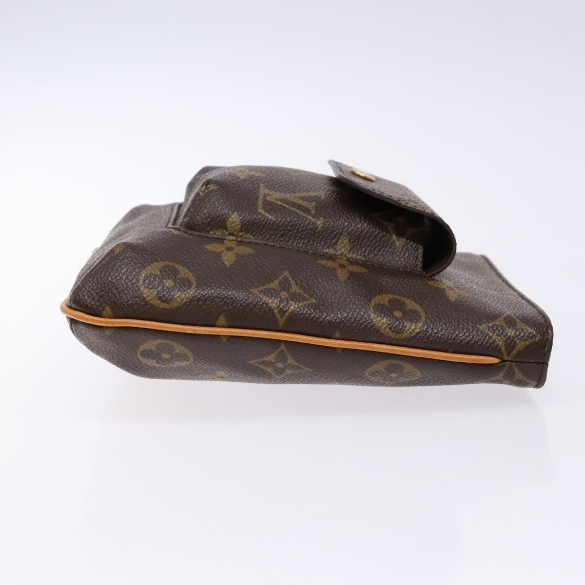 Louis Vuitton Partition Wristlet Clutch Monogram Canvas, BROWN, CANVAS, Clutche & pouche