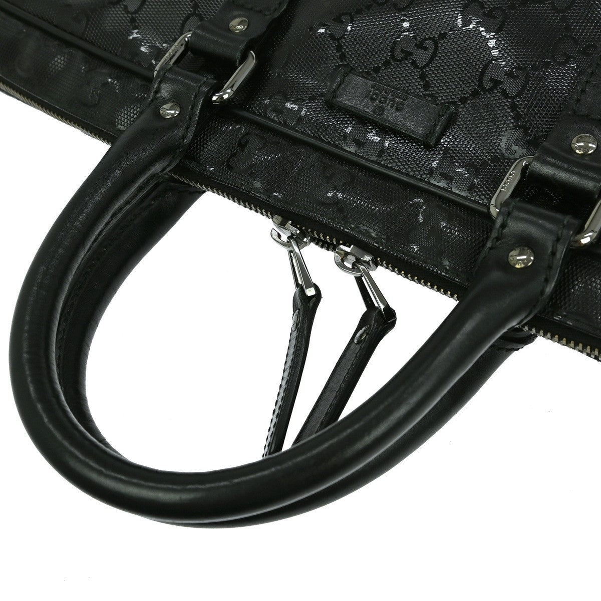 Gucci Convertible Briefcase GG Imprime, BLACK, CANVAS, Travel bag