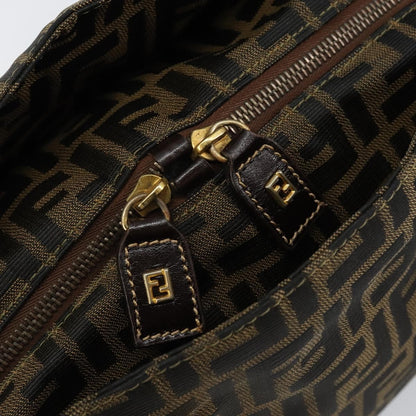 Fendi Vintage Convertible Satchel Zucca Canvas, BROWN, CANVAS, Handbag