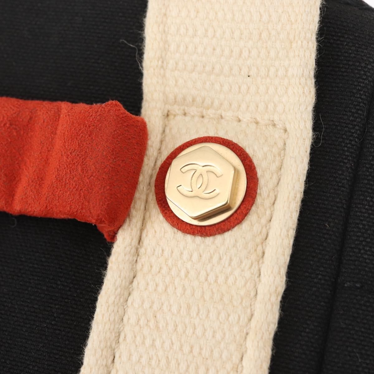 Chanel Chocolate Bar Coco Mark handbag Canvas, NAVY, CANVAS, Handbag