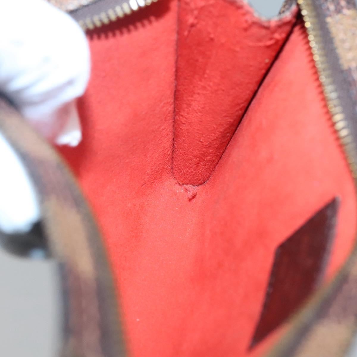 Louis Vuitton Marais Bucket Zip Pouch Damier, BROWN, CANVAS, Clutche & pouche