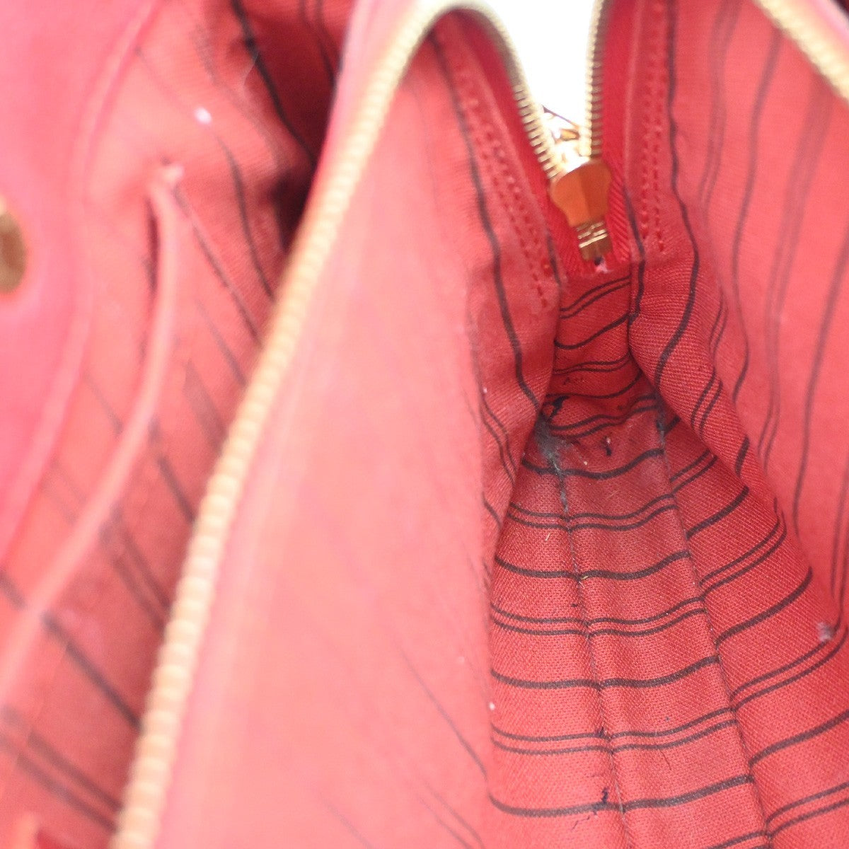 Louis Vuitton Montaigne Handbag Monogram Empreinte Leather, RED, LEATHER, Handbag