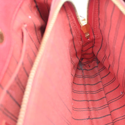 Louis Vuitton Montaigne Handbag Monogram Empreinte Leather, RED, LEATHER, Handbag