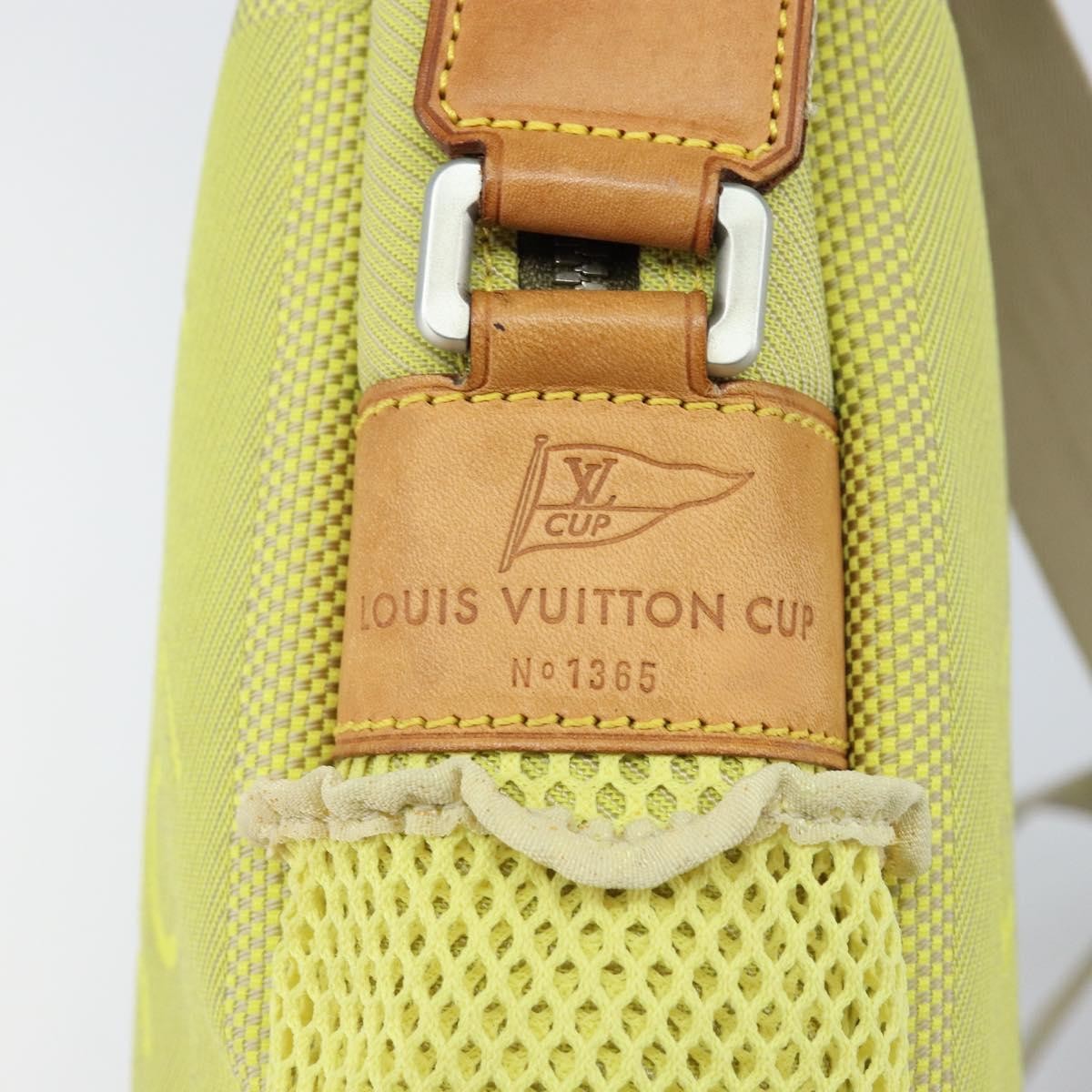 Louis Vuitton Cup Weathery Bag Damier Geant Canvas, YELLOW, CANVAS, Shoulder bag