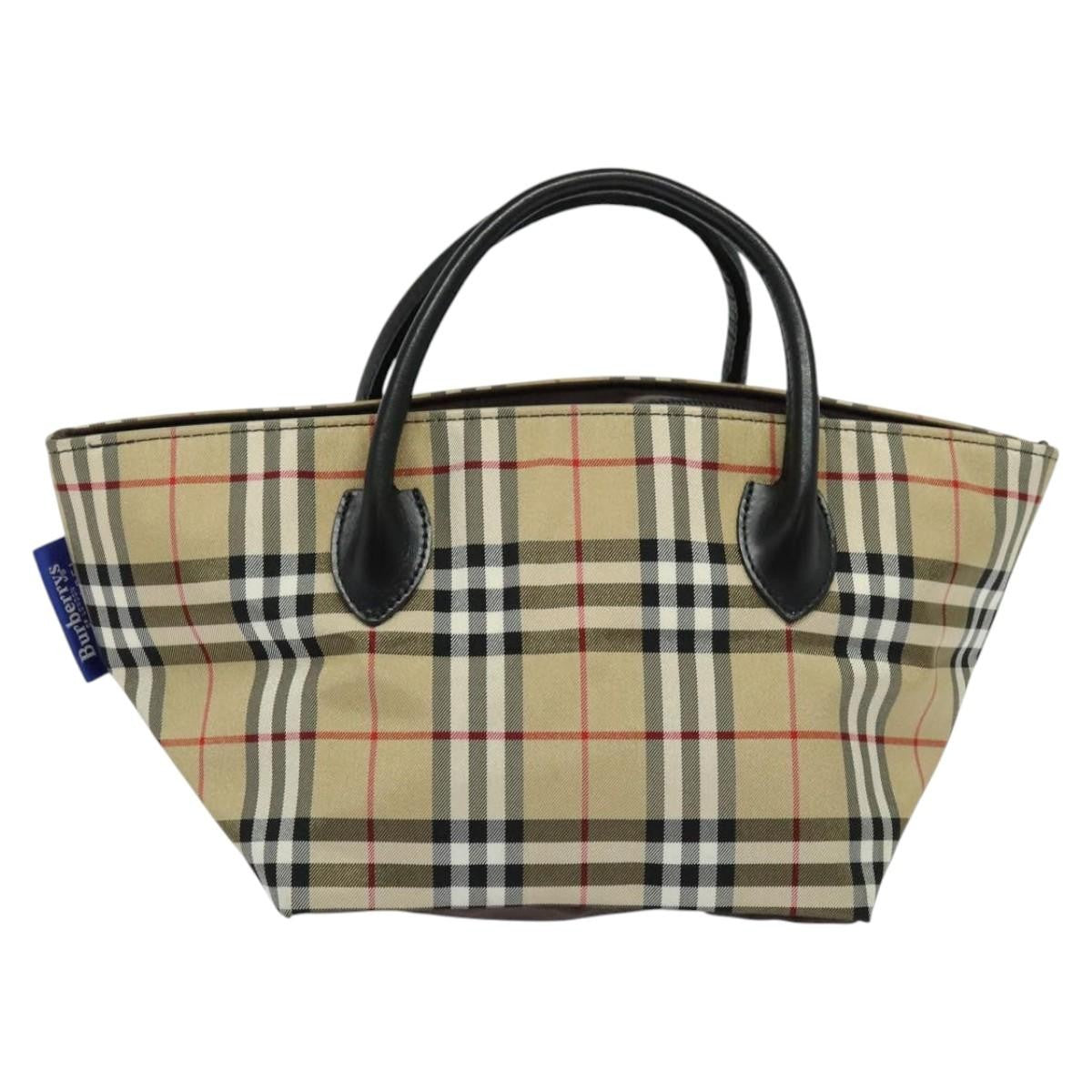 Burberry Nova Check Tote Nylon, BEIGE, NYLON, Tote bag