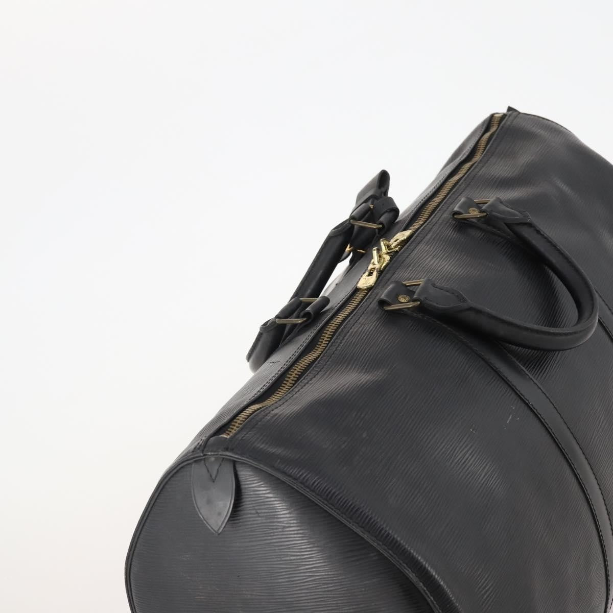 Louis Vuitton Keepall Bag Epi Leather, Black, Leather, Travel Bag