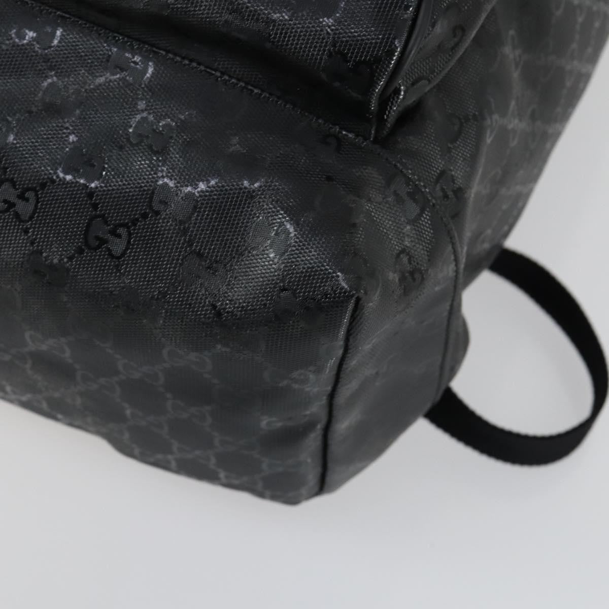 Gucci Buckle Backpack GG Imprime, BLACK, CANVAS, Backpack